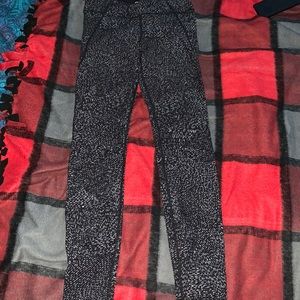 black and white athleta leggings, girls large